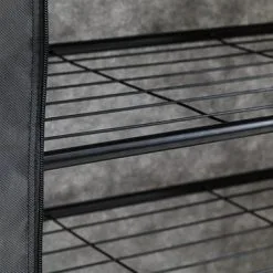 Skoskåp DAMHUS 4 Hyllor Mörkgrå 11 Skoskåp DAMHUS 4 Hyllor Mörkgrå -Sovrum affär 126759