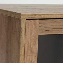 JYSK Internal Vitrinskåp SKALS Glasdörrar Ek -Sovrum affär 128049