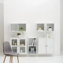 JYSK Internal Skåp SKALS 2 Dörrar Vit -Sovrum affär 129257