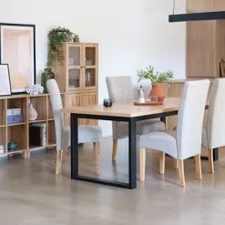 JYSK Internal Vitrinskåp SKALS Glasdörrar Ek -Sovrum affär 143751