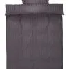 KRONBORG Påslakanset NELL Satin 150x210 Antracit -Sovrum affär 157378