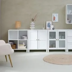 JYSK Internal Skåp SKALS 2 Dörrar Vit -Sovrum affär 166062