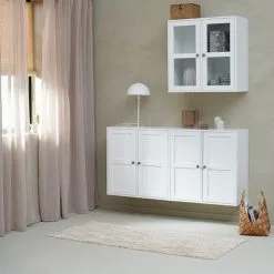 JYSK Internal Skåp SKALS 2 Dörrar Vit -Sovrum affär 166065