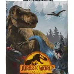 Påslakanset JURASSIC WORLD 150x210 Grå