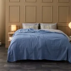 Sängöverkast MYSKE 240x260 Blå -Sovrum affär 186294