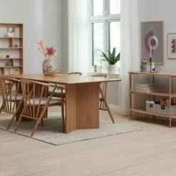 JYSK Internal Vägghylla SALTRUP 6 Hyllor Bambu -Sovrum affär 186951