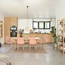 JYSK Internal Vägghylla SALTRUP 6 Hyllor Bambu -Sovrum affär 189096