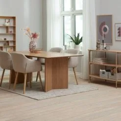 JYSK Internal Vägghylla SALTRUP 6 Hyllor Bambu -Sovrum affär 193569