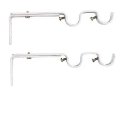 Dubbelfäste Ø19mm Vit/guld