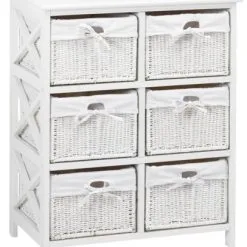 JYSK Internal Byrå OURE 6 Korgar Vit