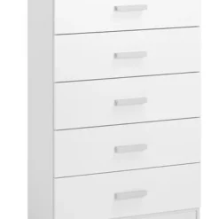 JYSK Internal Byrå TAPDRUP 5 Lådor Bred Vit