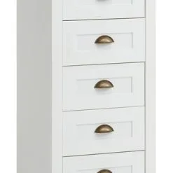 JYSK Internal Byrå MARKSKEL 5 Lådor Vit/ek