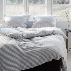 KRONBORG Påslakanset SUS Garnfärgat 150x210 Grå -Sovrum affär 92454