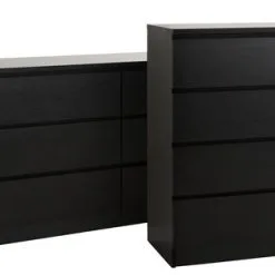 Byrå LIMFJORDEN 4 Lådor Svart -Sovrum affär 98856 1